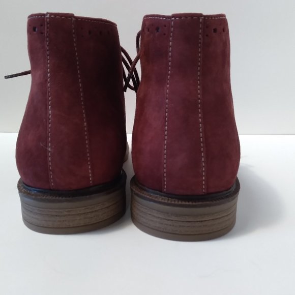 Hush Puppies size 7.5 Cordovan Suede Chukka Boot - Picture 4 of 9
